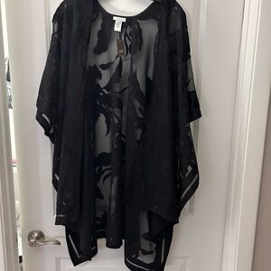 J. Jill Black Sheer Layering Piece